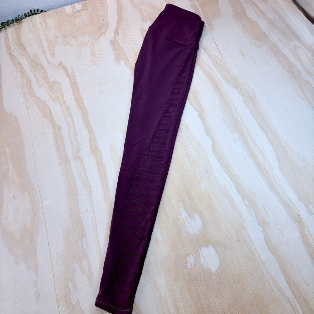 Lululemon 25" Reveal 7/8 Tight Stripes Dark Adobe 4 - Picture 10 of 13